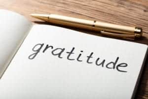 A gratitude journal